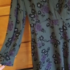 NWT Ann Taylor dress size 6 gray and purple